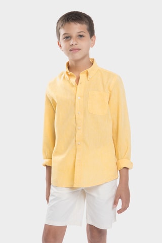 Linnen Overhemd - Geel