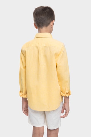 Linnen Overhemd - Geel