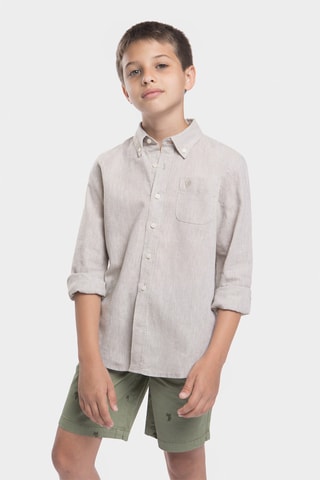 Linnen Overhemd - Beige