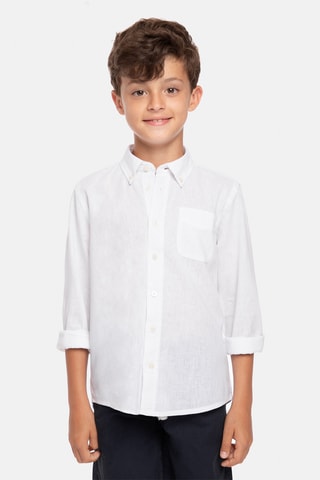 Linnen Overhemd - Wit