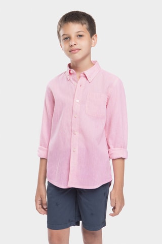 Linnen Overhemd - Roze