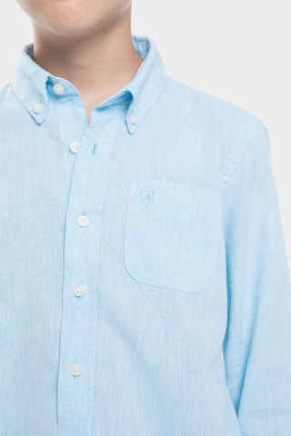 Linnen Overhemd - Turquoise