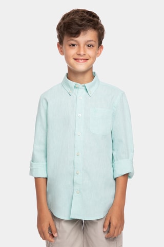 Linnen Overhemd - Groen