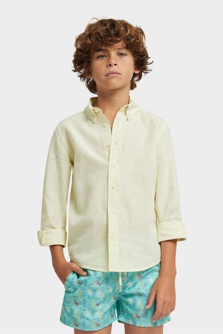 Linnen Overhemd - Geel
