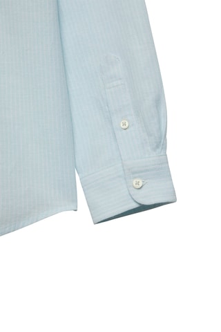 Linnen Overhemd - Zeegroen