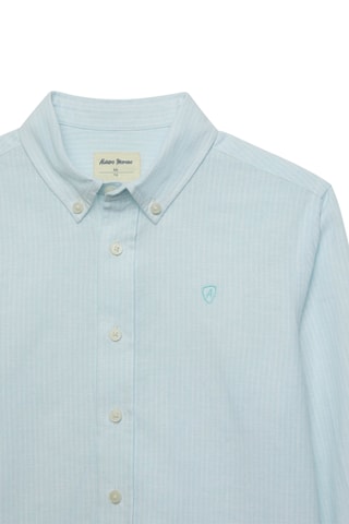 Linnen Overhemd - Zeegroen