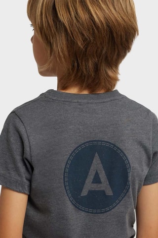 T-shirt - Gemêleerd Donkergrijs