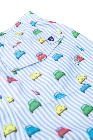 Zwemshort - Hemelsblauw en Wit