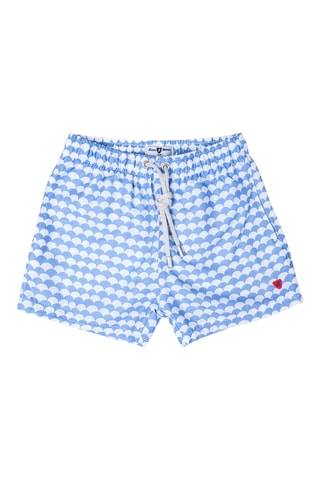 Zwemshort - Hemelsblauw en Wit