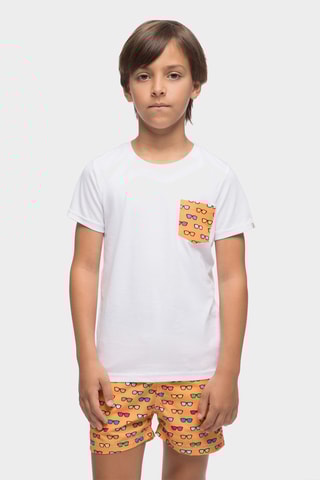 T-shirt - Oranje en Wit