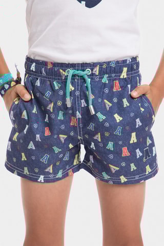 Zwemshort - Gemêleerd Marineblauw