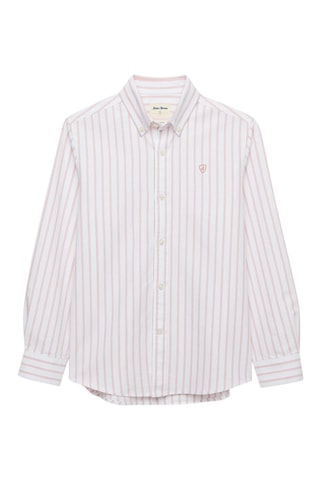 Biologisch Katoenen Overhemd - Koraalrood