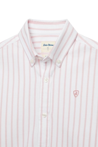 Biologisch Katoenen Overhemd - Koraalrood