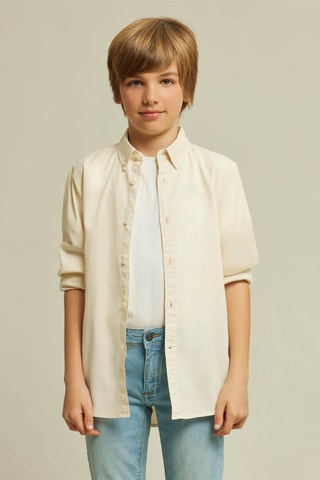 Overhemd - Ivoorkleurig