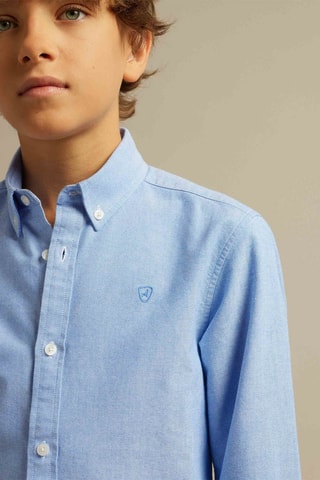 Biologisch Katoenen Overhemd - Blauw