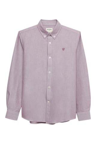 Biologisch Katoenen Overhemd - Bordeauxrood