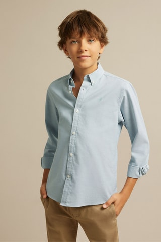 Biologisch Katoenen Overhemd - Hemelsblauw
