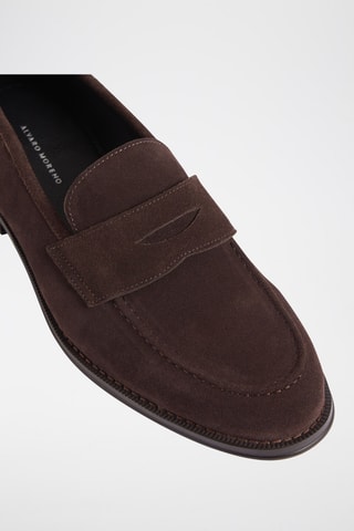 Nubuck Mocassins - Donkerbruin
