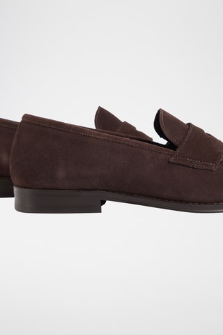 Nubuck Mocassins - Donkerbruin