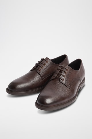 Leren Derby's - Bruin