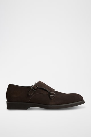 Nubuck Derby’s met Gespen - Donkerbruin