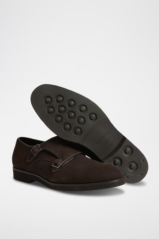 Nubuck Derby’s met Gespen - Donkerbruin