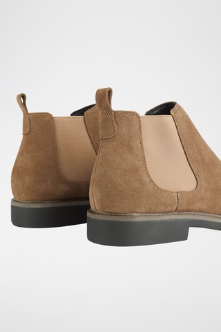 Nubuck Chelsea Boots - Lichtbruin