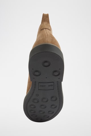 Nubuck Chelsea Boots - Lichtbruin