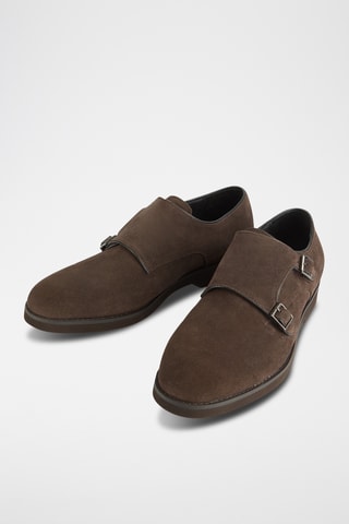 Nubuck Derby’s met Gespen - Bruin