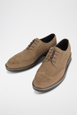 Nubuck Derby's - Beige