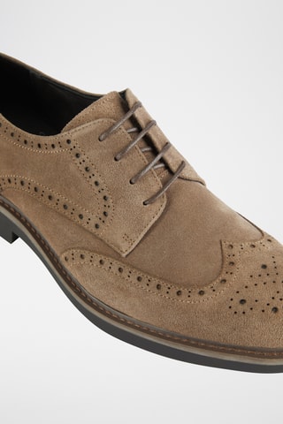 Nubuck Derby's - Beige