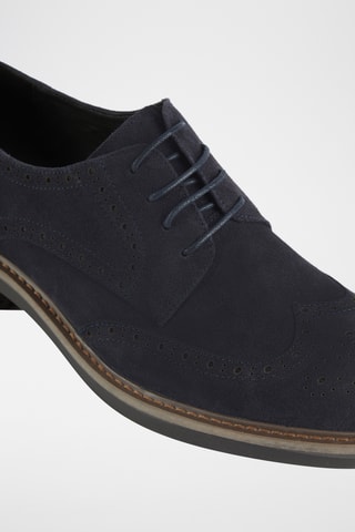 Nubuck Derby's - Marineblauw