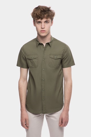 Overhemd Regular Fit - Kaki