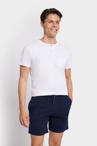 Pyjama - Wit en Marineblauw