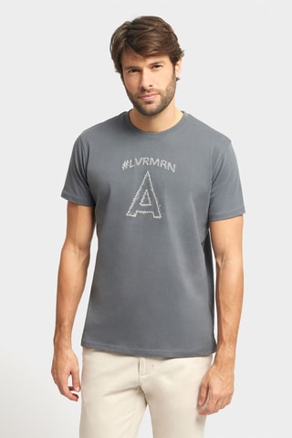 T-shirt Regular Fit - Lichtblauw