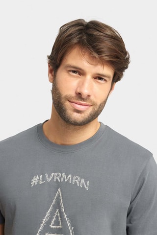 T-shirt Regular Fit - Lichtblauw