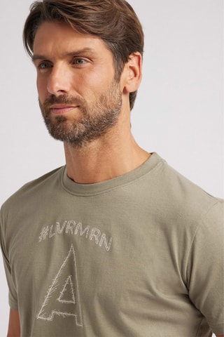 T-shirt Regular Fit - Olijfgroen