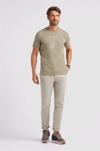 T-shirt Regular Fit - Olijfgroen