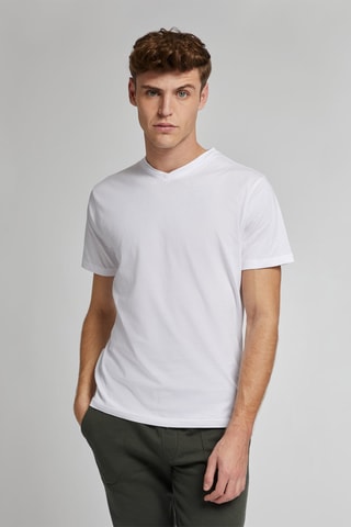 2 T-shirts slim fit - Zwart en Wit