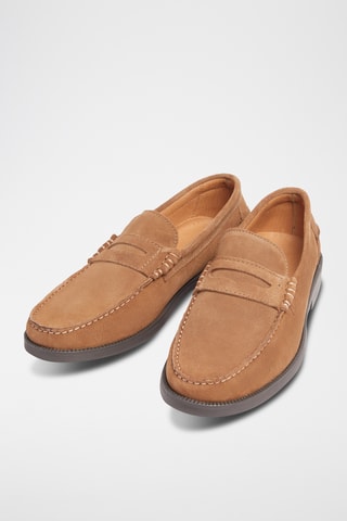 Nubuck Mocassins - Camel