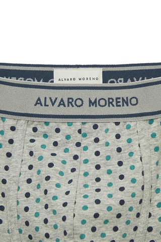 2 Boxers - Marineblauw en Gemêleerd Lichtgrijs