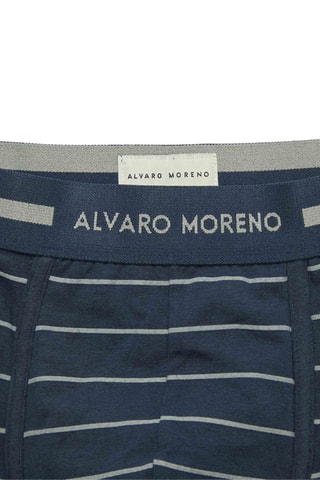 2 Boxers - Marineblauw en Lichtgrijs