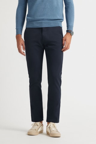 Chino regular fit - Marineblauw