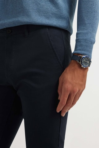 Chino regular fit - Marineblauw