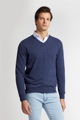 Trui - Gemêleerd Marineblauw