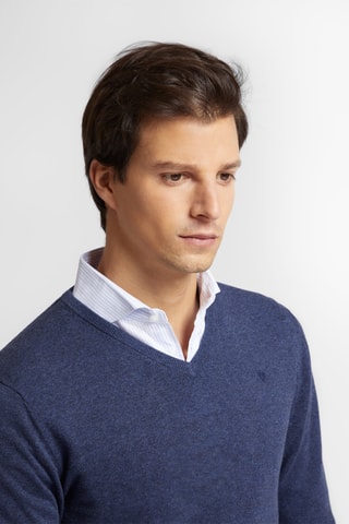 Trui - Gemêleerd Marineblauw