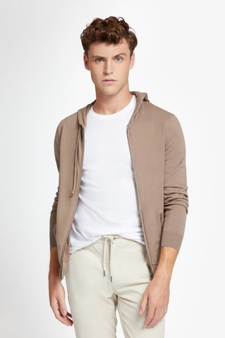 Vest met Capuchon - Bruin