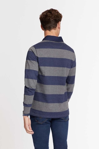 Polo Regular Fit - Donkergrijs en Paars