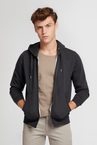 Sweater met Capuchon - Donkergrijs