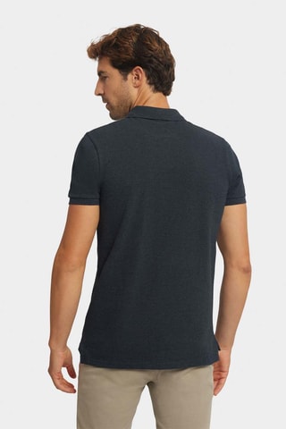 Polo Regular Fit - Gemêleerd Zwart